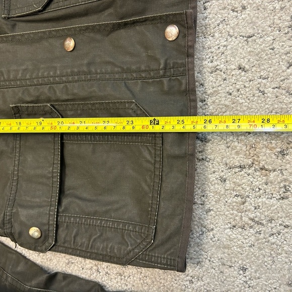 J. Crew S EUC Olive Green waxed barn coat field coat jacket- classic/equestrian - Picture 8 of 13